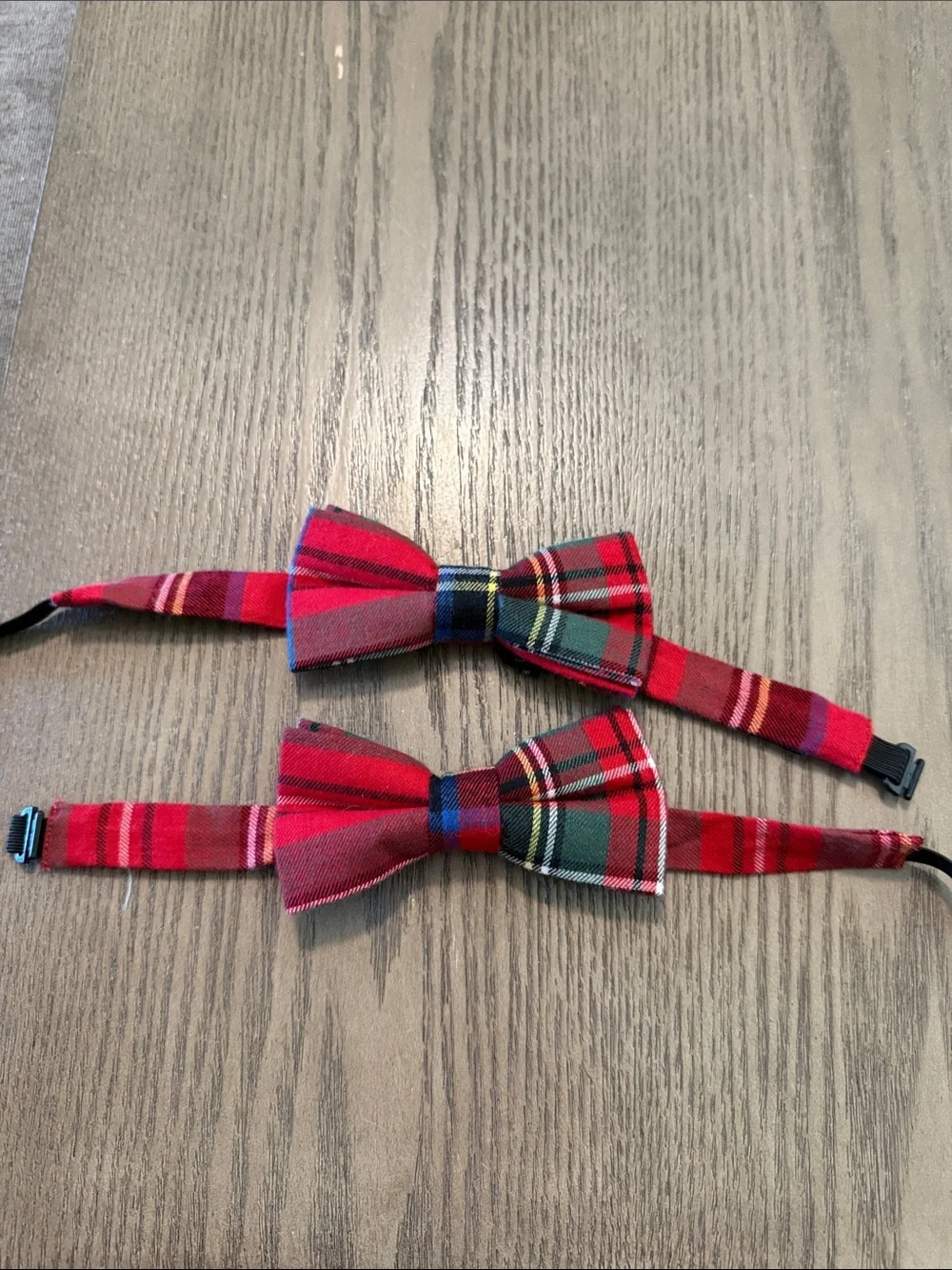 Ivy City Co Red Plaid Twin Bow Tie Set for Kids